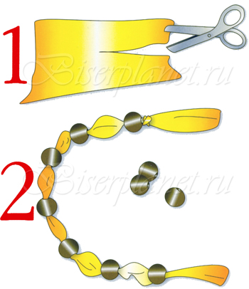 Схема для ожерелья Шарфик